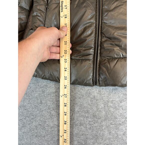 Patagonia Puffer Jacket Womens Small Brown Hooded Insulated Quilted Gorpcore - Picture 3 of 6